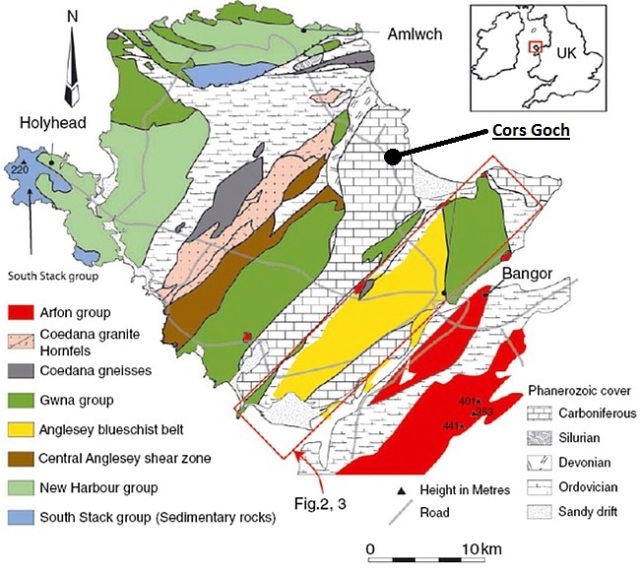 Geological Map Cors Goch